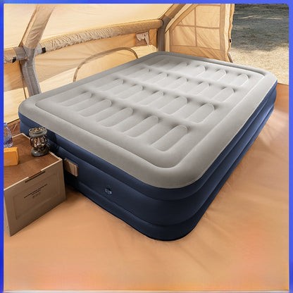 Portable Inflatable Camping Bed with Built-in Pump