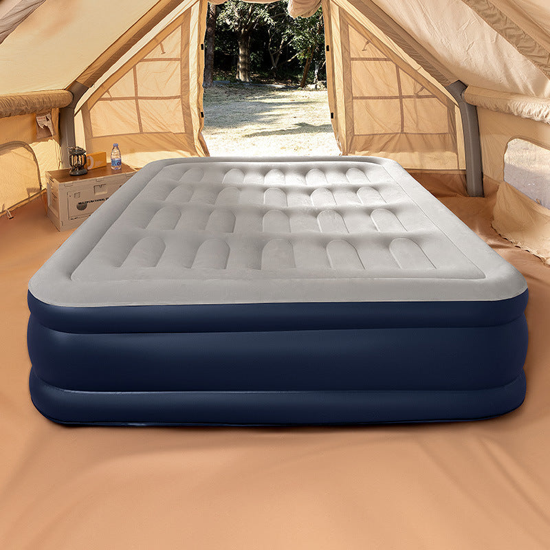 Portable Inflatable Camping Bed with Built-in Pump