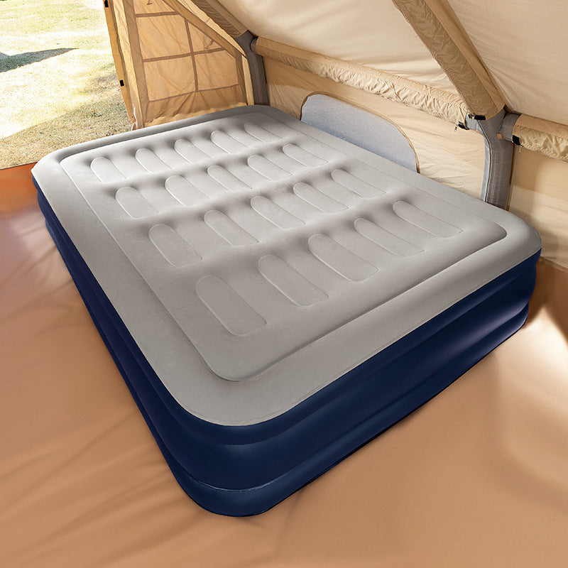 Portable Inflatable Camping Bed with Built-in Pump