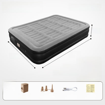 Portable Inflatable Camping Bed with Built-in Pump