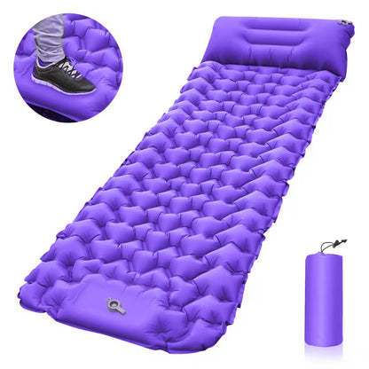 Portable Inflatable Mattress with Built-in Pump