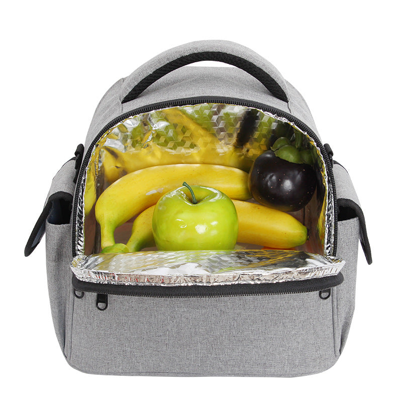 Portable Insulated Lunch Bag with Shoulder Strap
