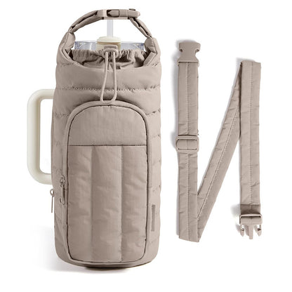 Portable Insulated Water Bottle Crossbody Bag