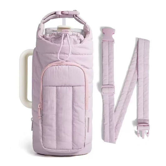 Portable Insulated Water Bottle Crossbody Bag