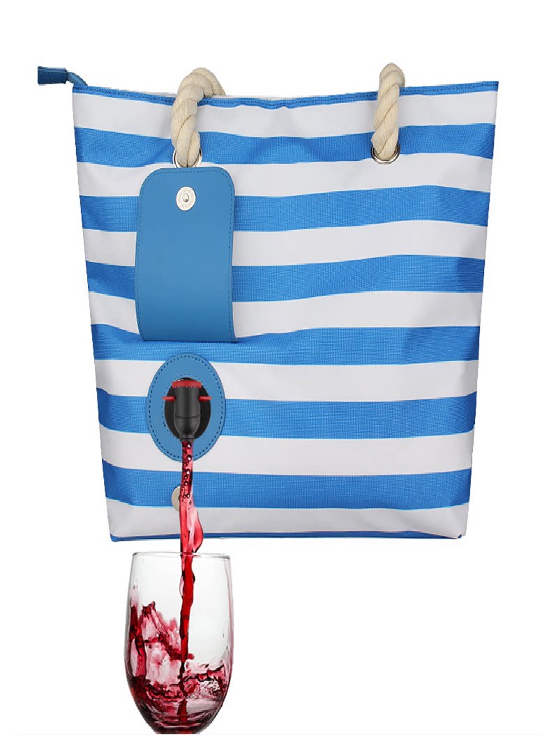 Portable Insulated Wine Cooler Bag for Outdoor Use
