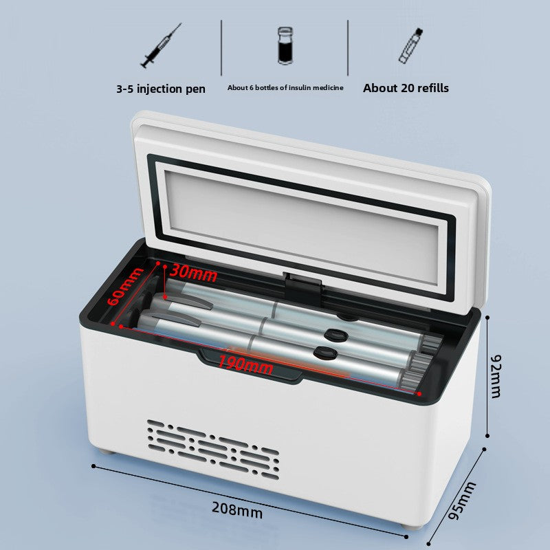 Portable Insulin Freezer Rechargeable Mini Refrigerator