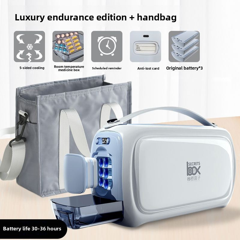 Portable Insulin Refrigerator Box with Rechargeable Battery
