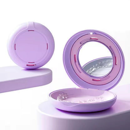 Portable Invisible Braces Storage Box with Mirror