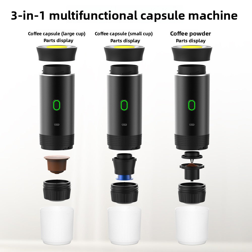 Portable Italian electric capsule coffee machine