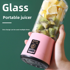 6 knife pink glass