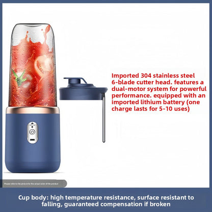 Portable Juicer, Compact Home Juice Cup, Fruit and Vegetable Blender