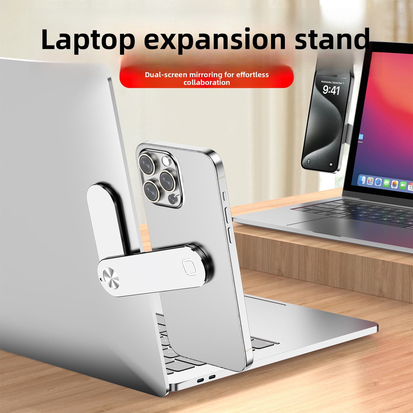 Portable laptop extension stand