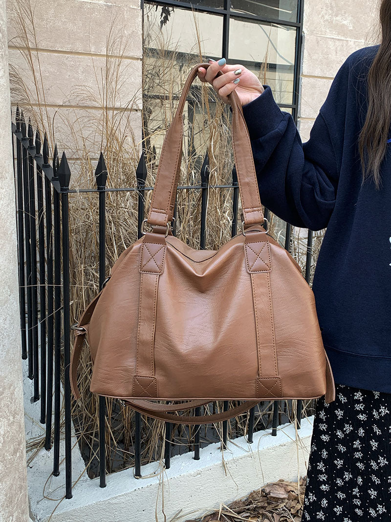 Portable Large Capacity Tote Bag with Adjustable Strap