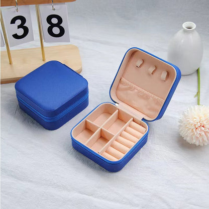 Portable Leather Jewelry Storage Box