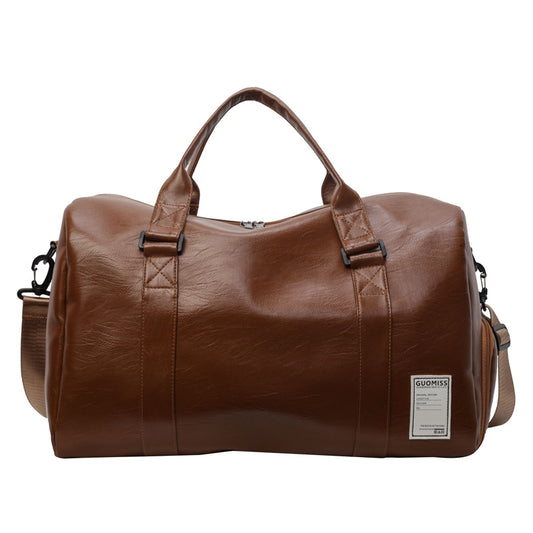 Portable Leather Travel Bag