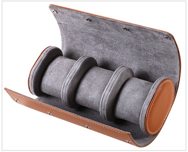 Portable Leather Watch Storage Box