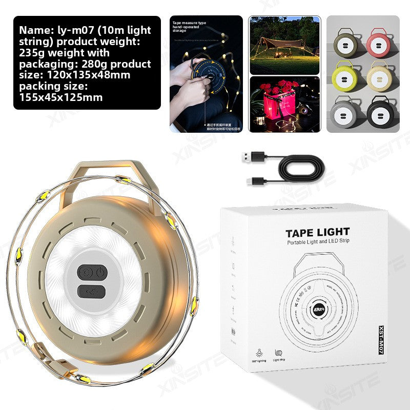Portable LED Camping Light with Light Strip