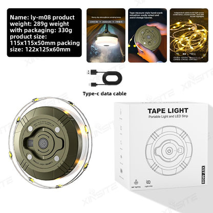 Portable LED Camping Light with Light Strip
