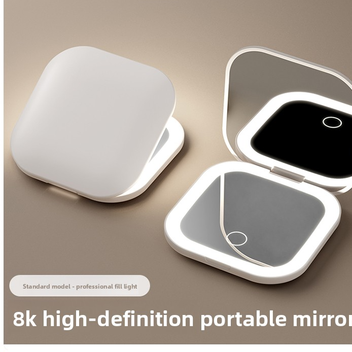 Portable LED Illuminated Makeup Mirror with Travel Case