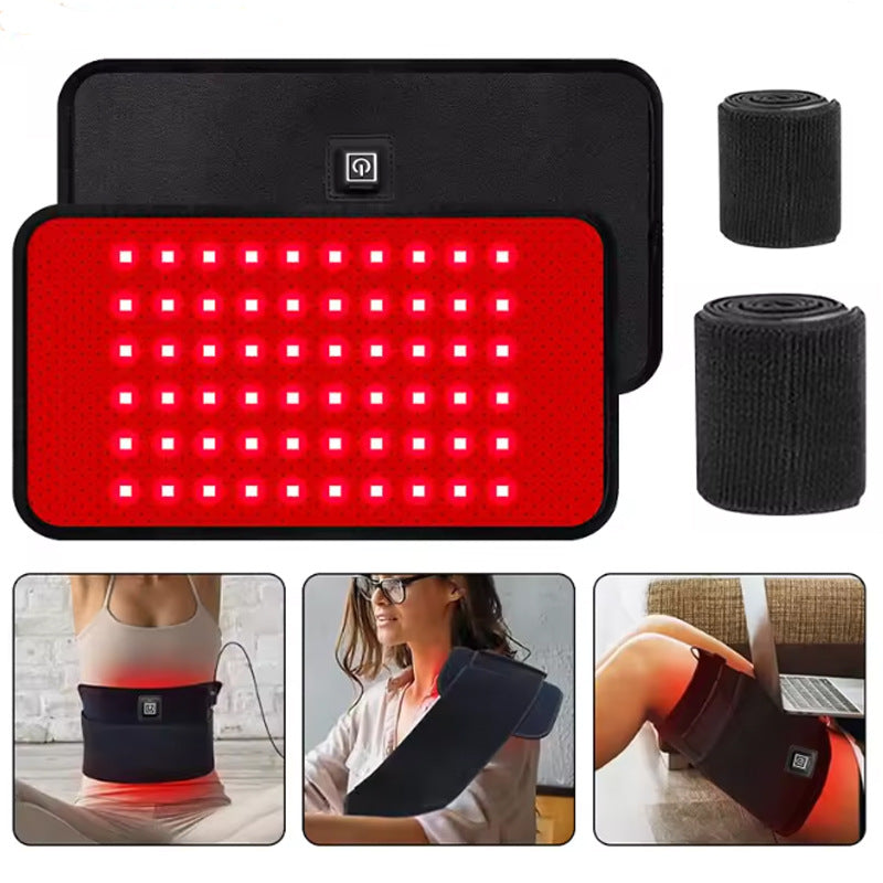 Portable Lumbar Support Heat Therapy Belt with Red Light Therapy
