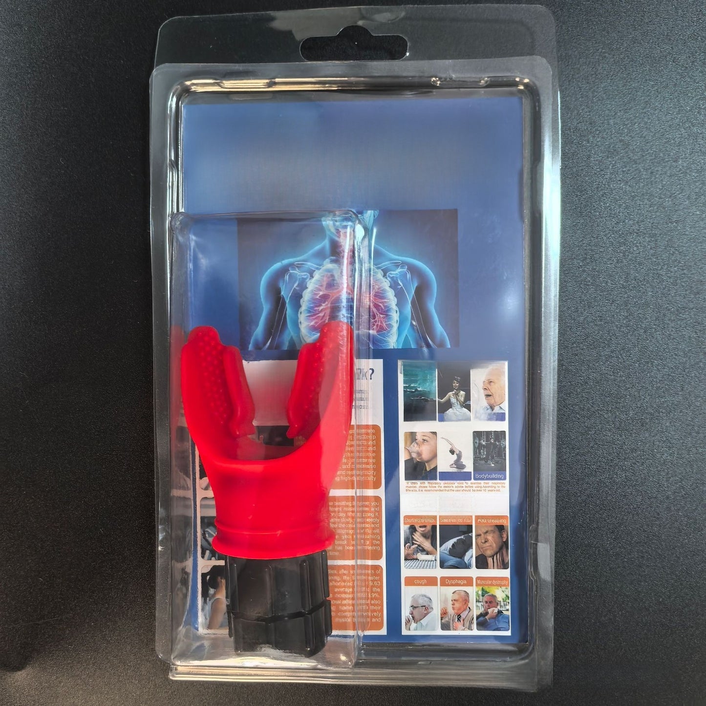 Portable lung trainer