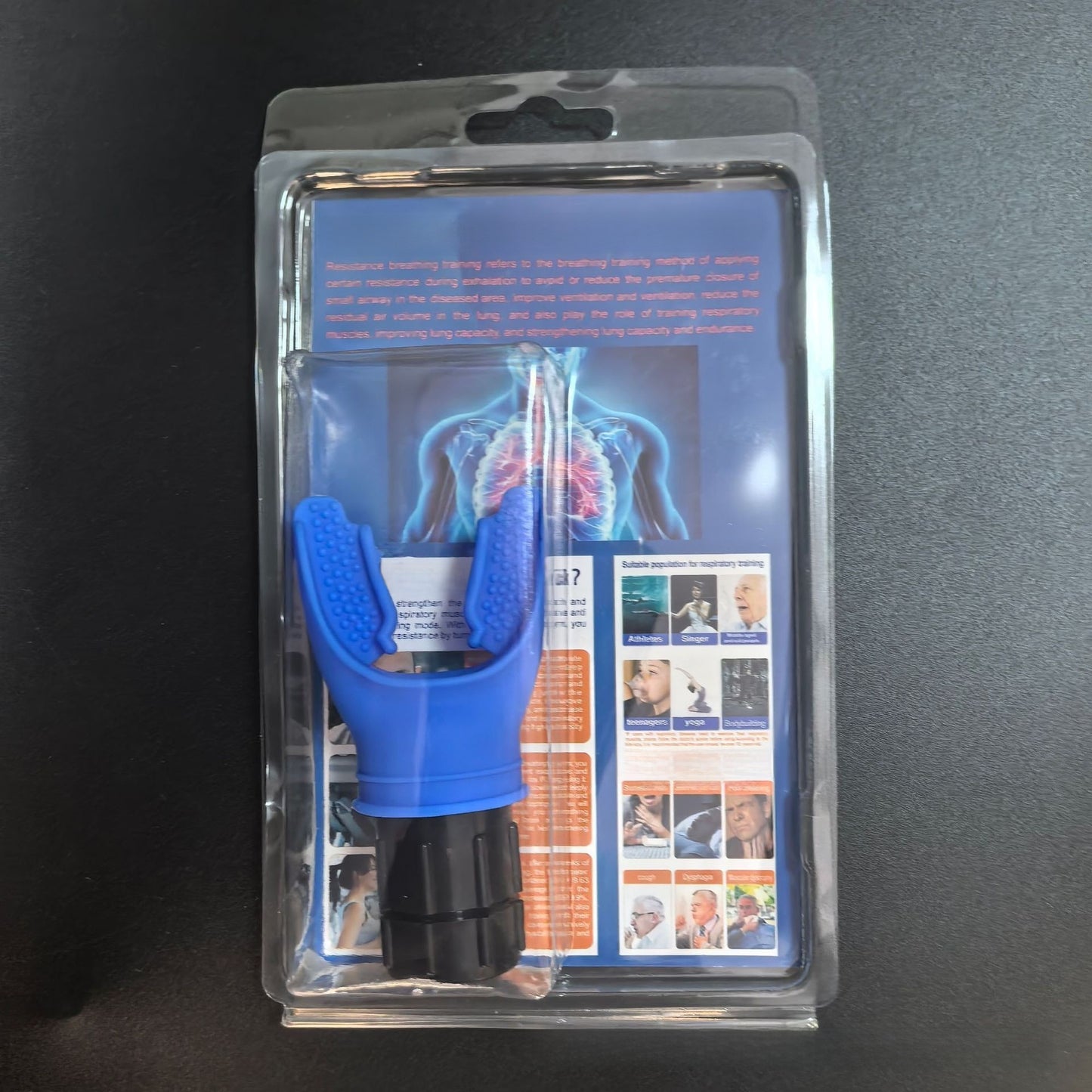 Portable lung trainer