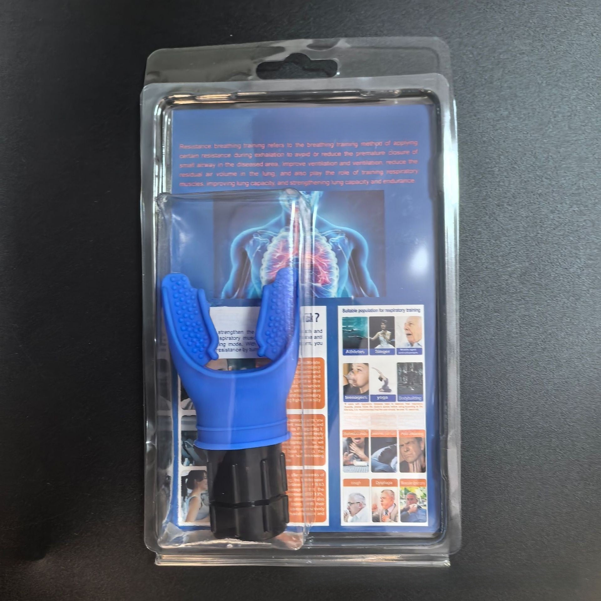 Portable lung trainer