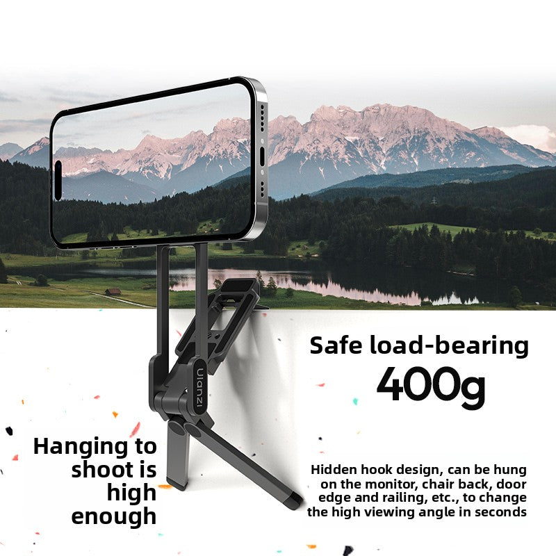 Portable Magnetic Carabiner Phone Holder Tripod