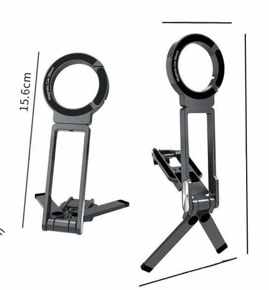 Portable Magnetic Carabiner Phone Holder Tripod