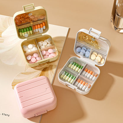 Portable medicine sub-packaging box