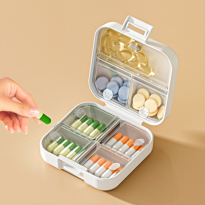 Portable medicine sub-packaging box