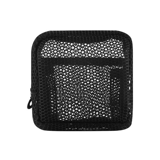 Portable mesh makeup bag