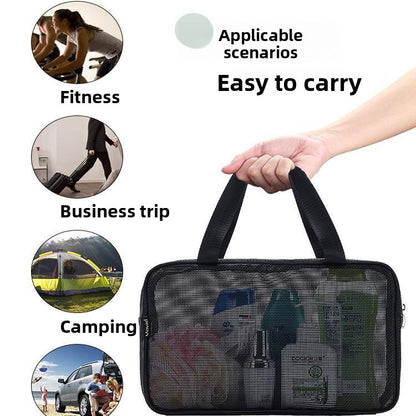 Portable Mesh Toiletry Bag