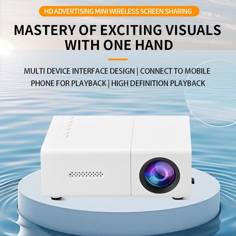 Portable Mini HD Projector with Type-C Power