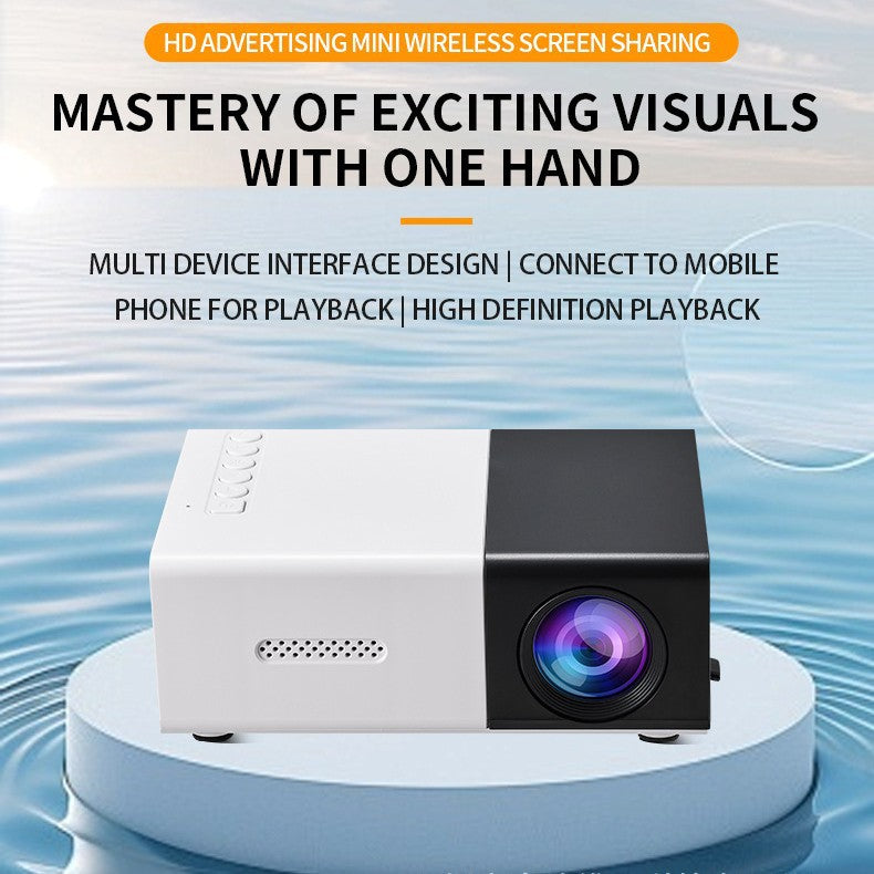 Portable Mini HD Projector with Type-C Power