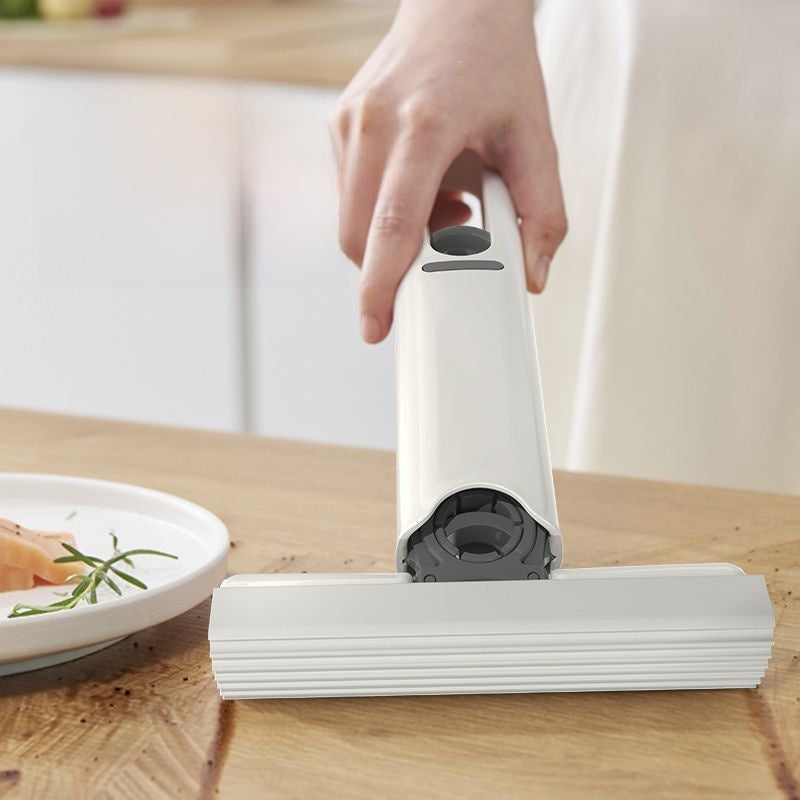 Portable Mini Mop with Microfiber Head
