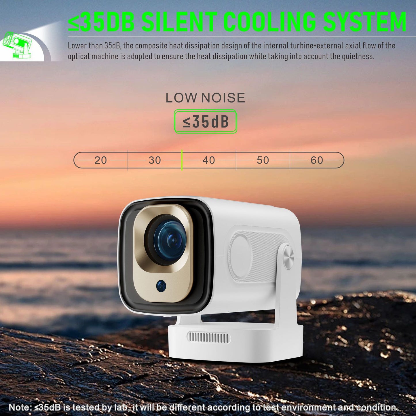 Portable Mini Projector with Autofocus