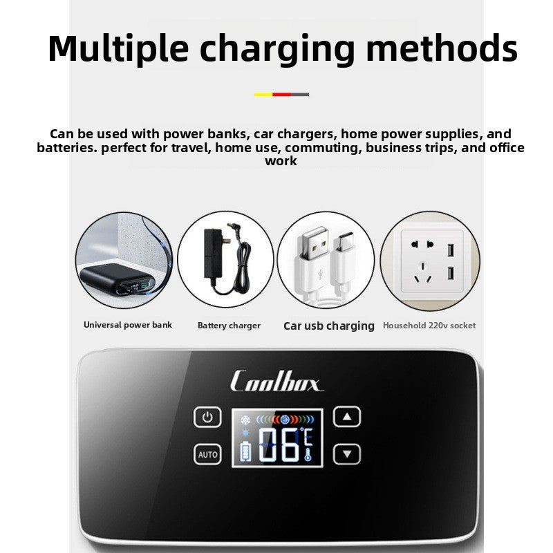 Portable Mini Refrigerator for Medication Storage