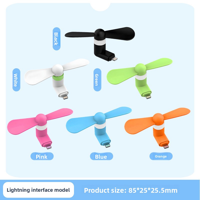 Portable Mini USB Phone Fan for Android Apple Type-C