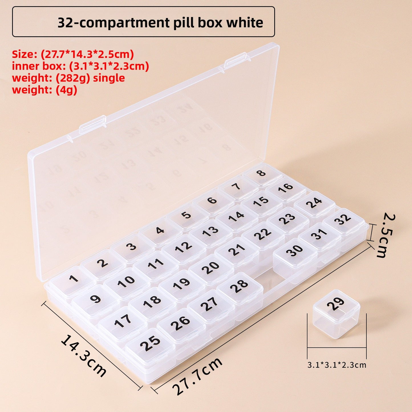 Portable Monthly Pill Organizer