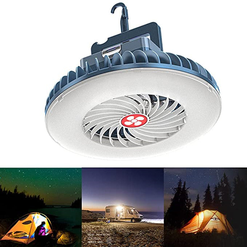 Portable multi-functional camping lamp