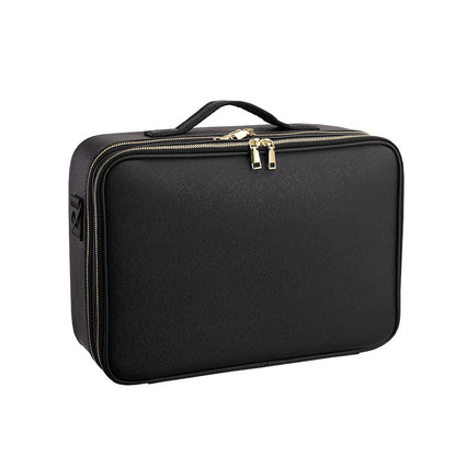 Portable Multi-Layer Cosmetic Tool Organizer Bag