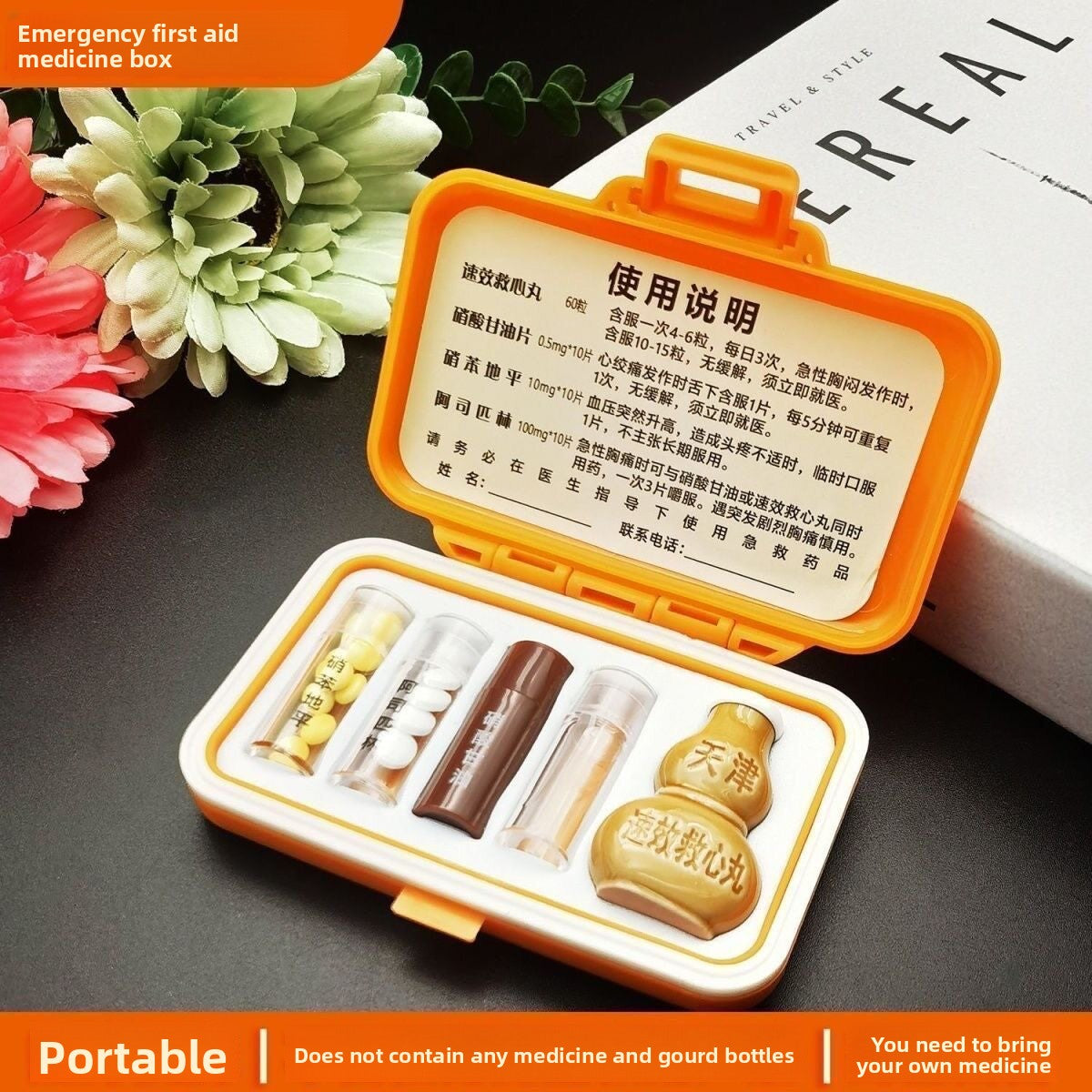 Portable Multifunctional Medicine Organizer Box