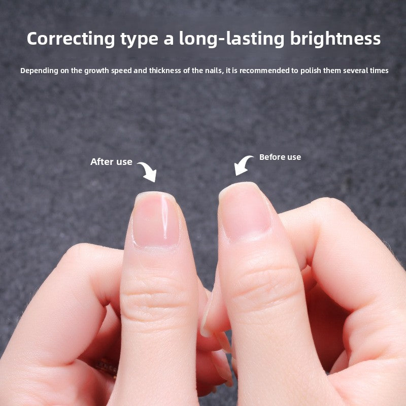 Portable nail polish polishing tool