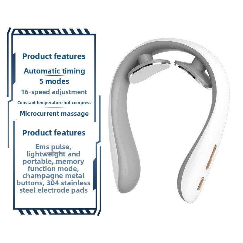 Portable Neck and Shoulder Massager with Heat Therapy