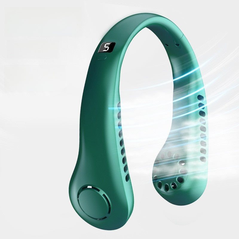 Portable neck fan for cooling