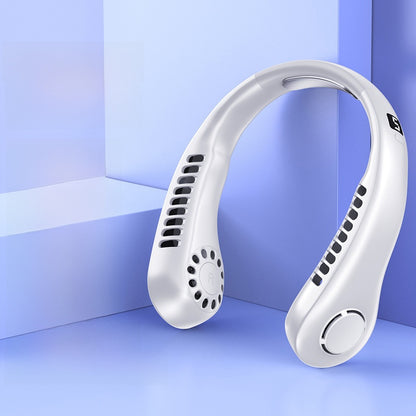 Portable neck fan for cooling