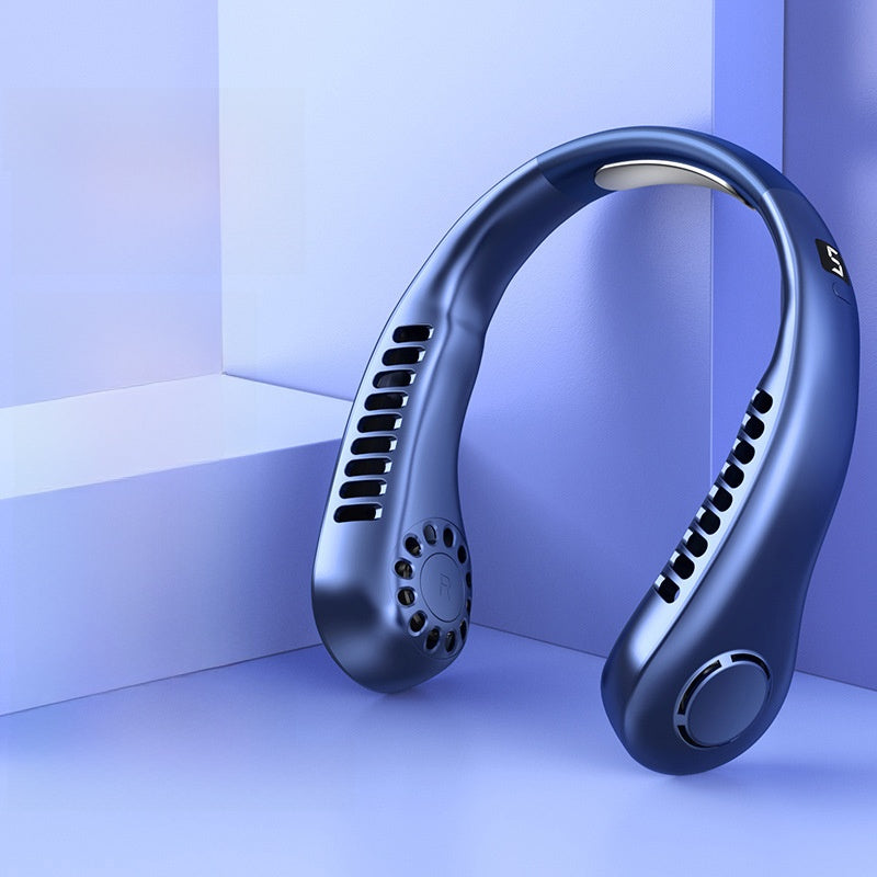 Portable neck fan for cooling