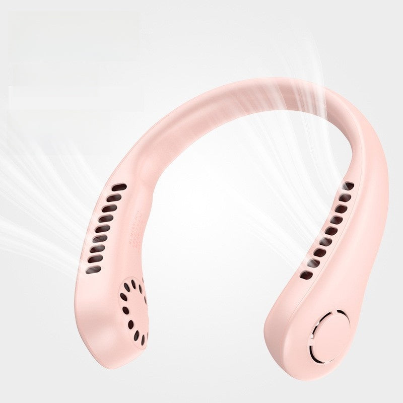 Portable neck fan for cooling