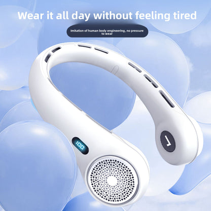 Portable Neck Fan with Digital Display